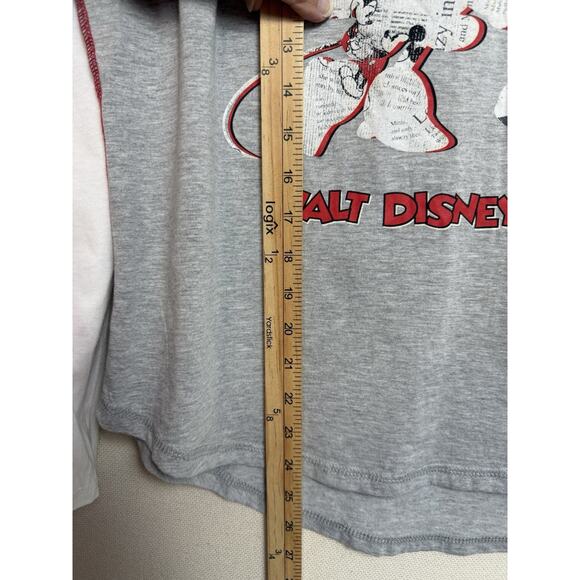 Disney's Mini & Mickey Mouse Women's T-Shirt Sz XL Newspaper Graphic - Picture 13 of 14